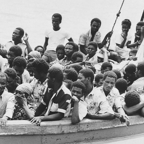 Haitian refugee crisis image